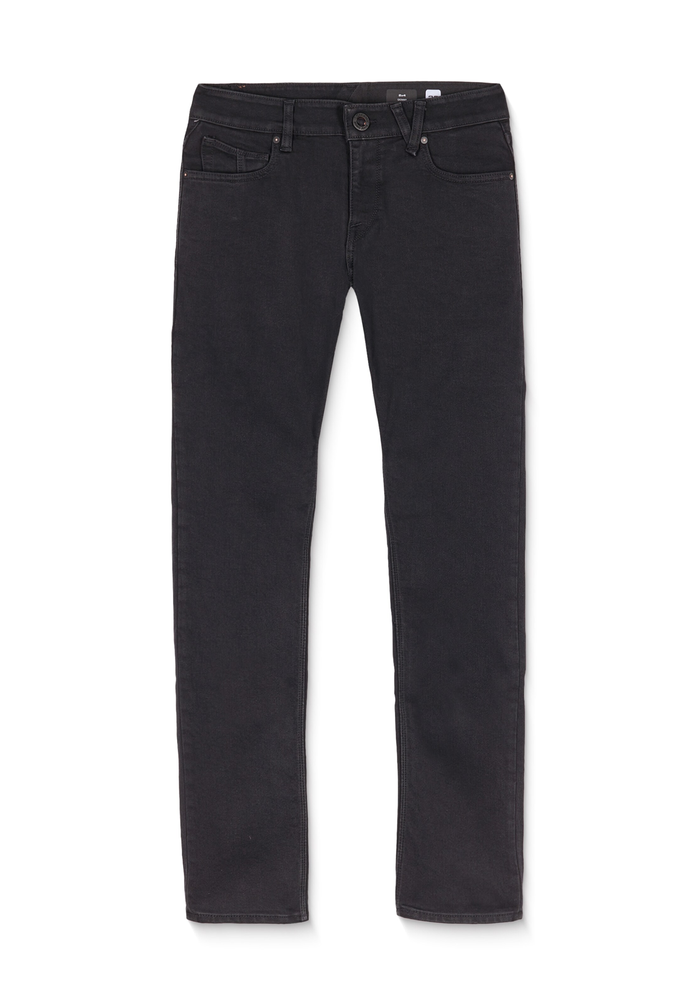 Volcom Regular Jeans '2X4' in Schwarz: Vorderseite