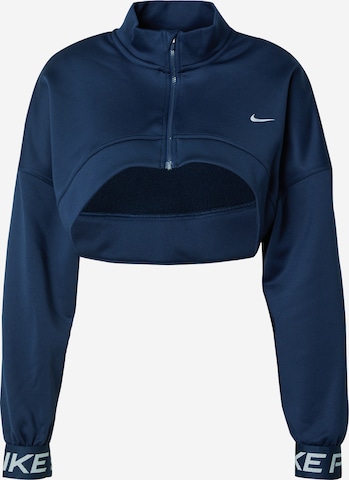 Giacca di felpa sportiva 'Pro' di NIKE in blu: frontale