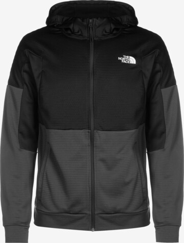 THE NORTH FACE Athletic Fleece Jacket in Grey: front