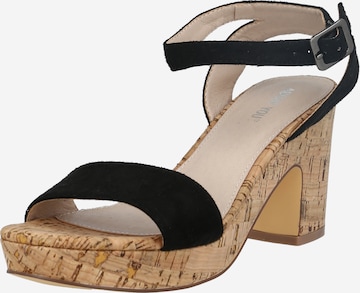 ABOUT YOU Sandals 'Jonna' in Black: front