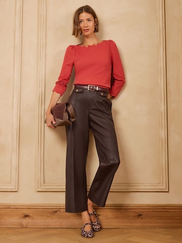 Wide Leg Pantalon love & roses en marron