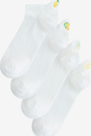 Next Socks in White: front