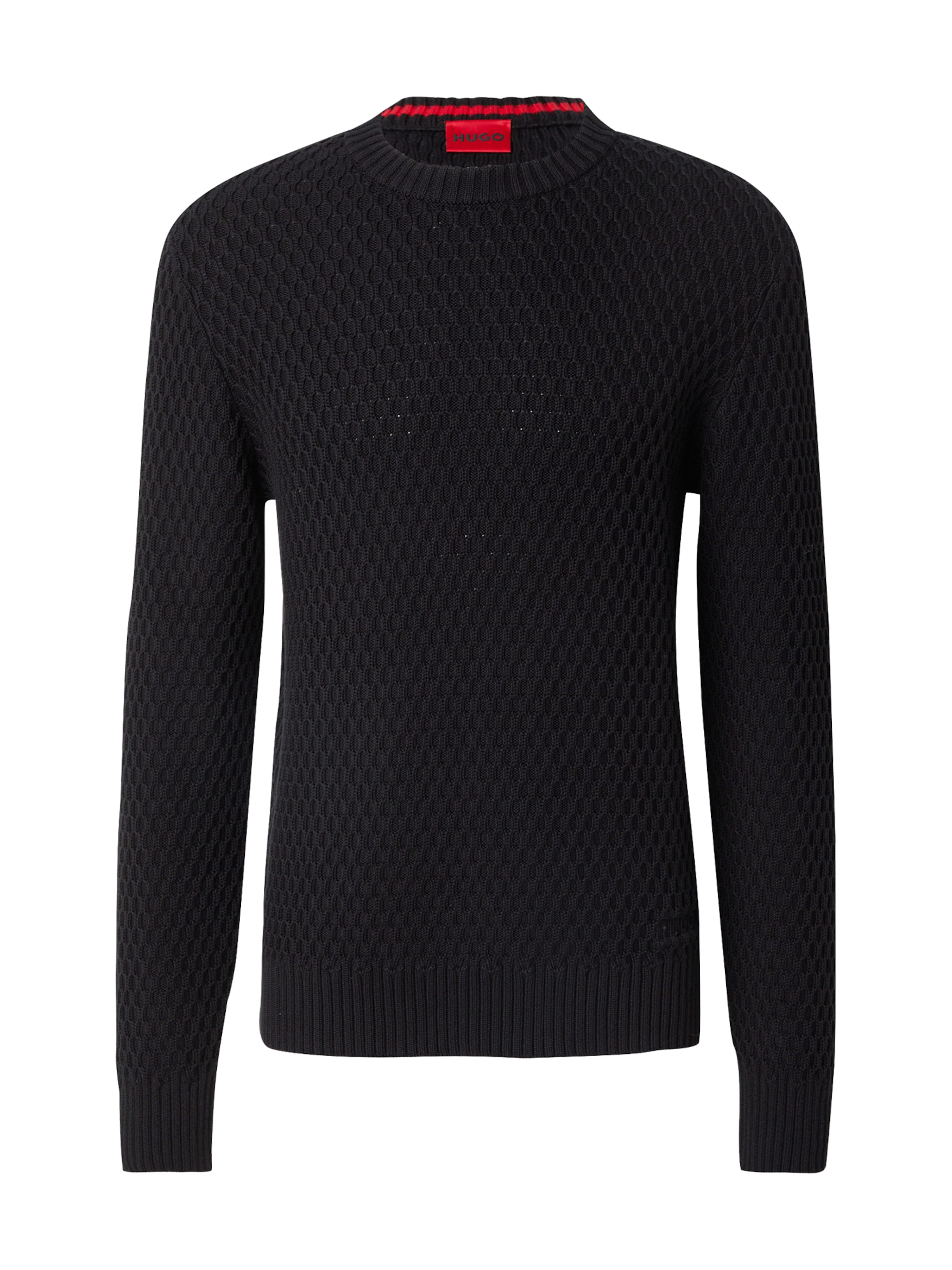 HUGO Svetr 'Syer' – černá: přední strana