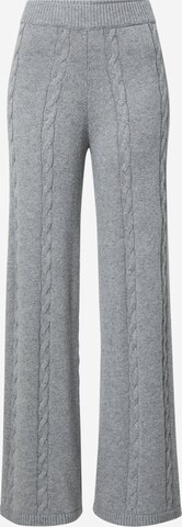 florence by mills exclusive for ABOUT YOU Wide leg Trousers 'Rosa' in Grey: front