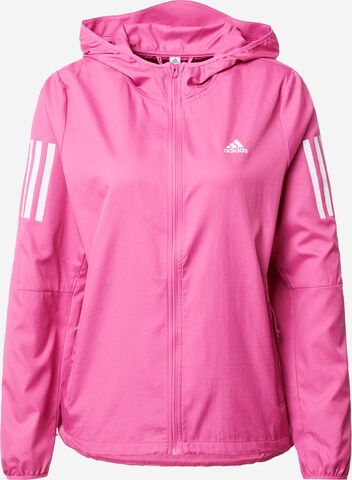 ADIDAS SPORTSWEAR Sportovní bunda 'Own The Run' – pink: přední strana