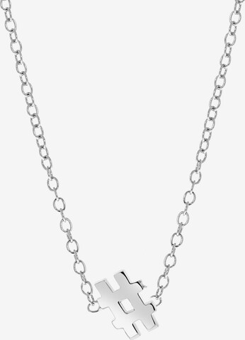 Lucardi Necklace in Silver: front