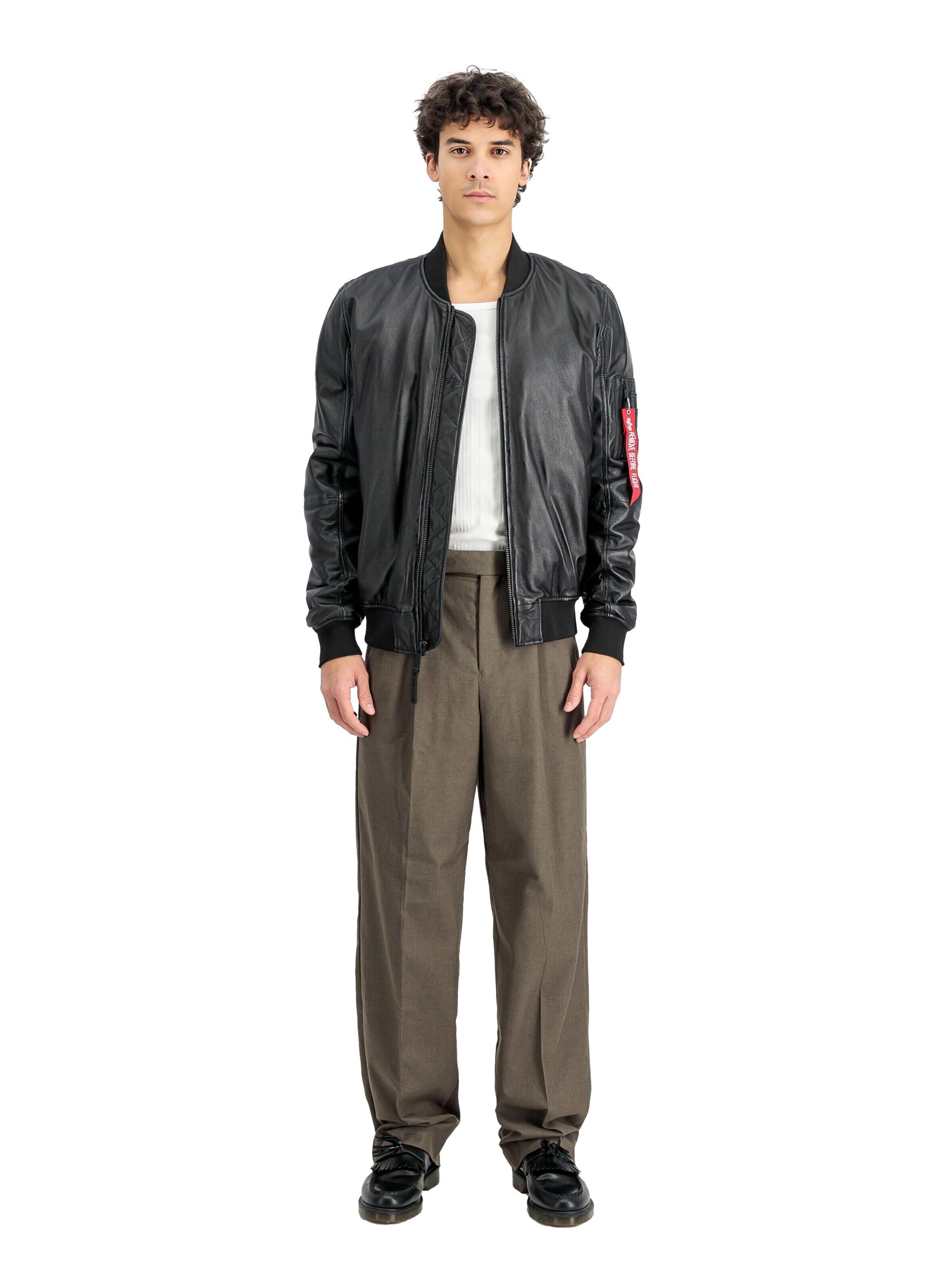 ALPHA INDUSTRIES Between-Season Jacket 'MA-1' in Black