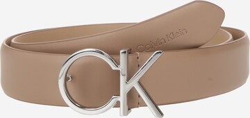 Ceinture Calvin Klein en beige : devant