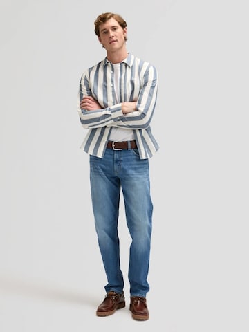 regular Jeans 'DAVID REGULAR TAPERED SELVEDGE BLUE FORCE 112380202' di Lee in blu