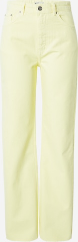 Gina Tricot Wide leg Jeans 'Idun' i gul: framsida