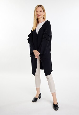 usha WHITE LABEL Knit cardigan in Black