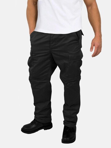 Regular Pantalon outdoor 'Trooper' normani en noir : devant