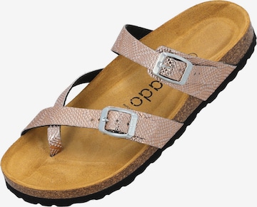 Palado T-Bar Sandals 'Cres' in Pink: front