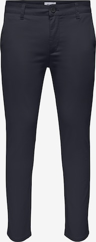 Only & Sons Regular Chino 'Mark' in Blauw: voorkant