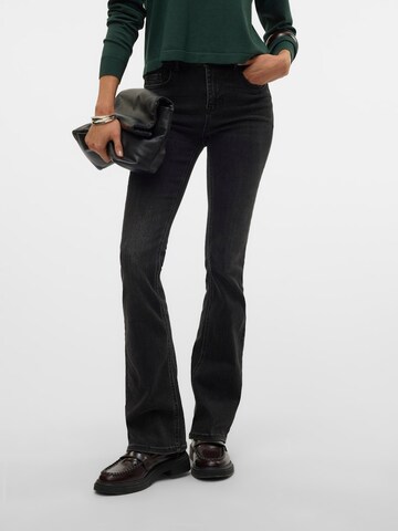VERO MODA Flared Jeans 'FLASH' in Black: front