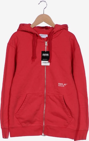 REPLAY Kapuzenpullover S in Rot: Vorderseite