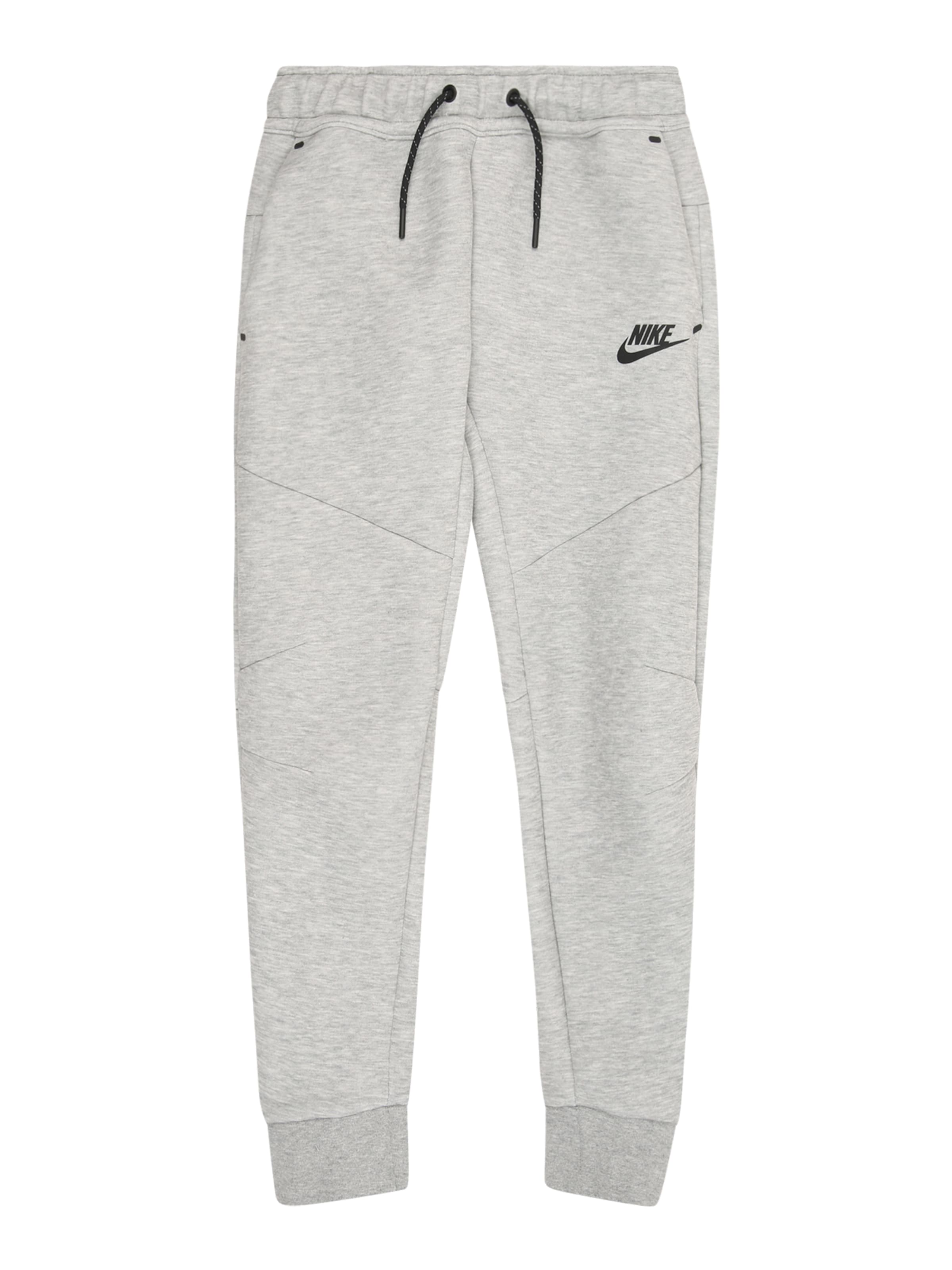 pilka Nike Sportswear Siaurėjantis Kelnės 'TCH FLC': priekis