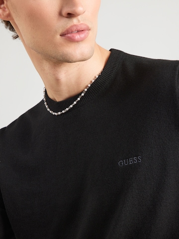 GUESS Pullover 'MARCOS' in Schwarz