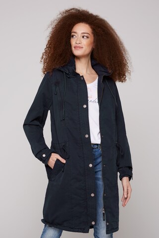 Soccx Between-Seasons Parka in Blue: front