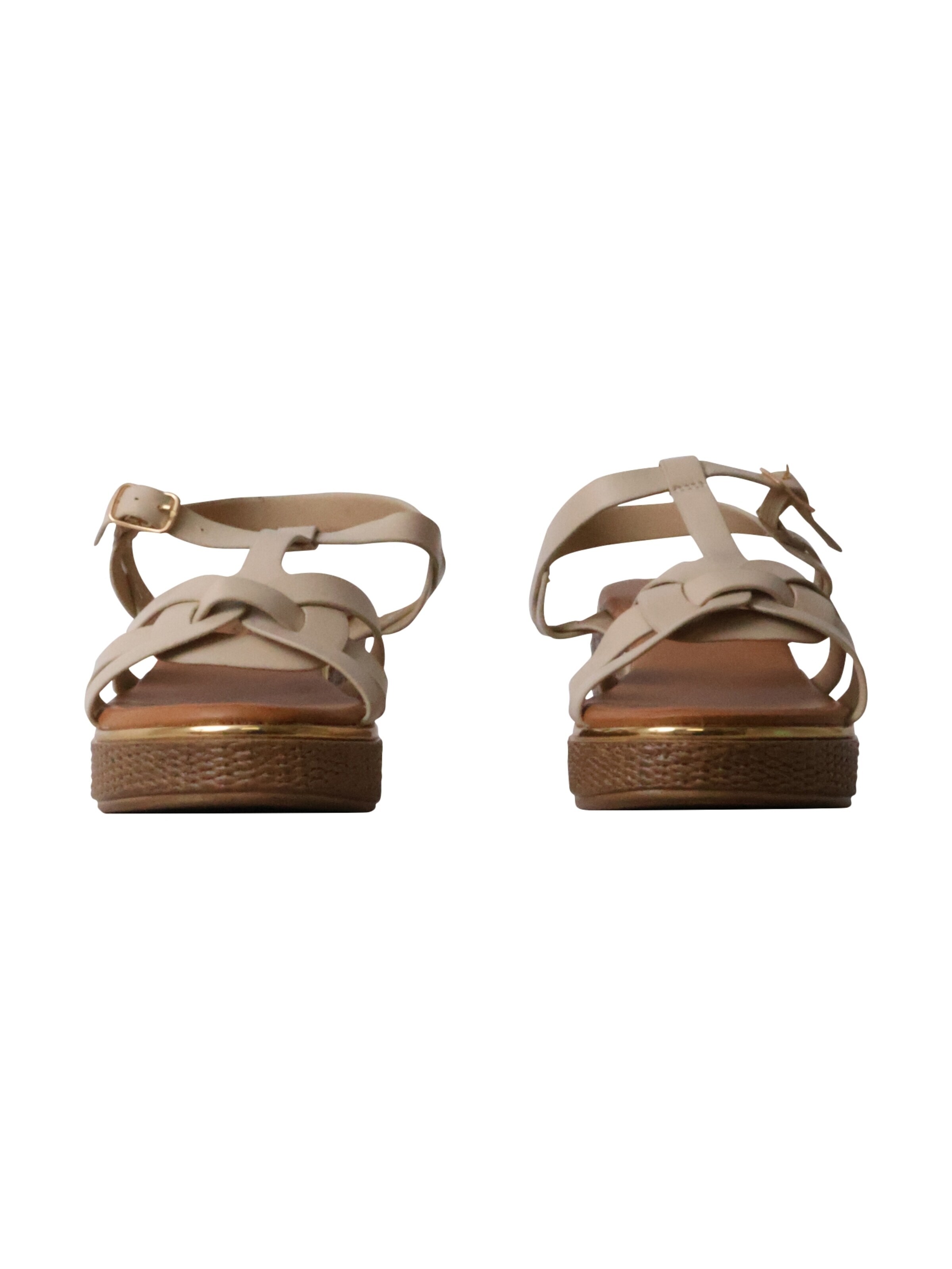 Sixth Sense - Sandalias 'Sandalen mit Keilabsatz und Riemchen – Paris' en beige