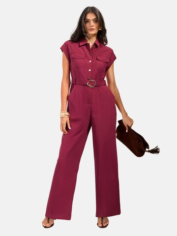Friends Like These Jumpsuit in Red: front