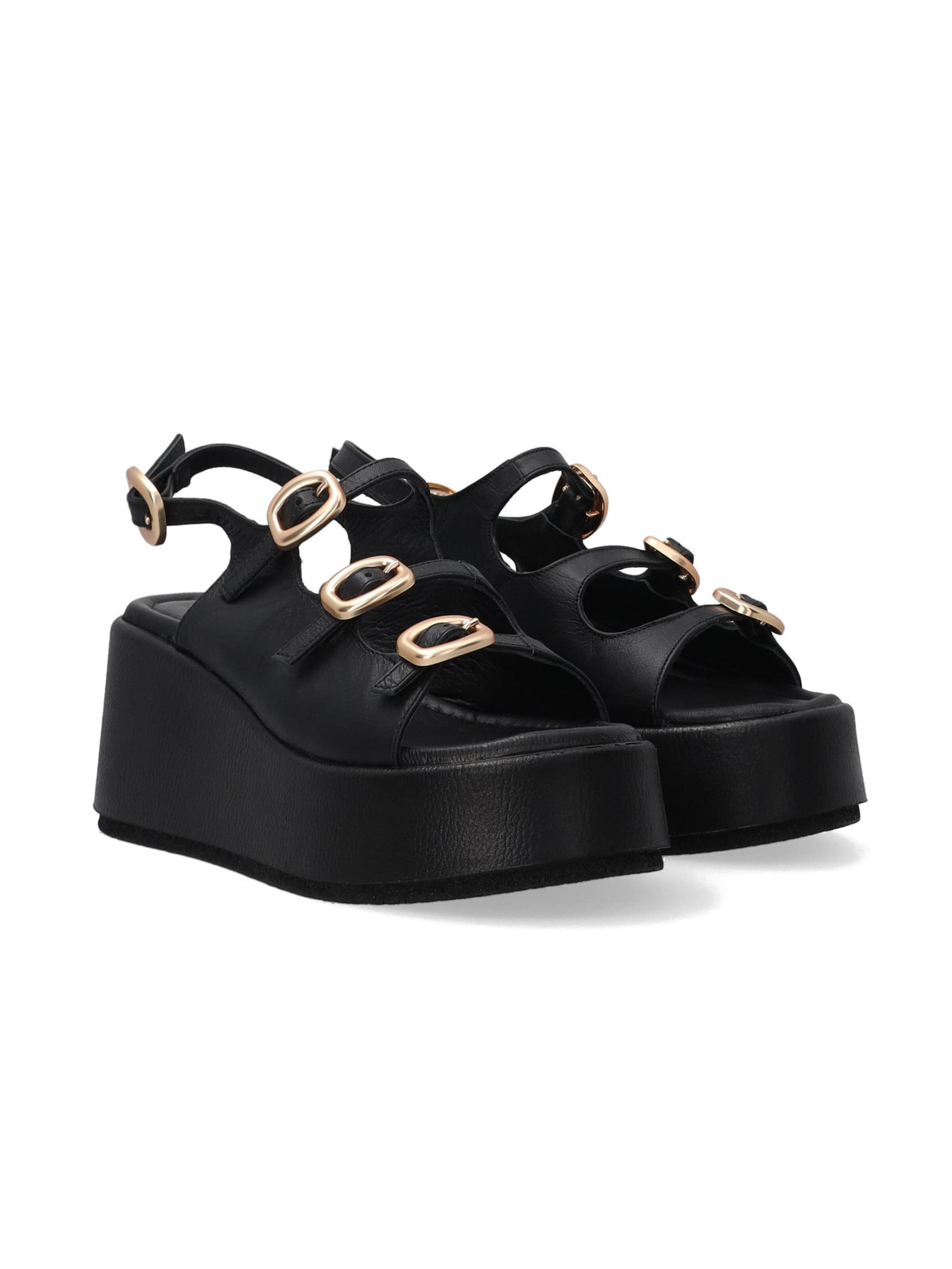 VENEZIA Sandal in Black: front