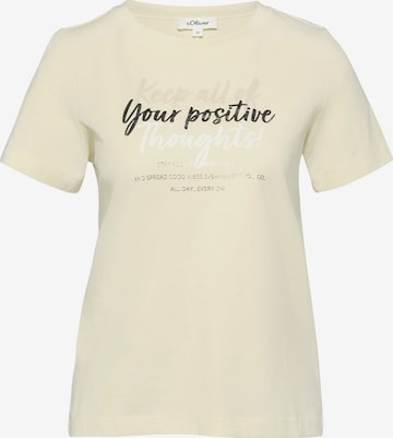 T-shirt s.Oliver en jaune : devant