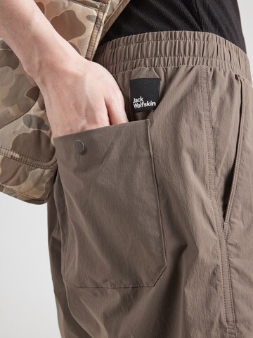 JACK WOLFSKIN - Loosefit Pantalón de montaña 'WAGAMI' en marrón