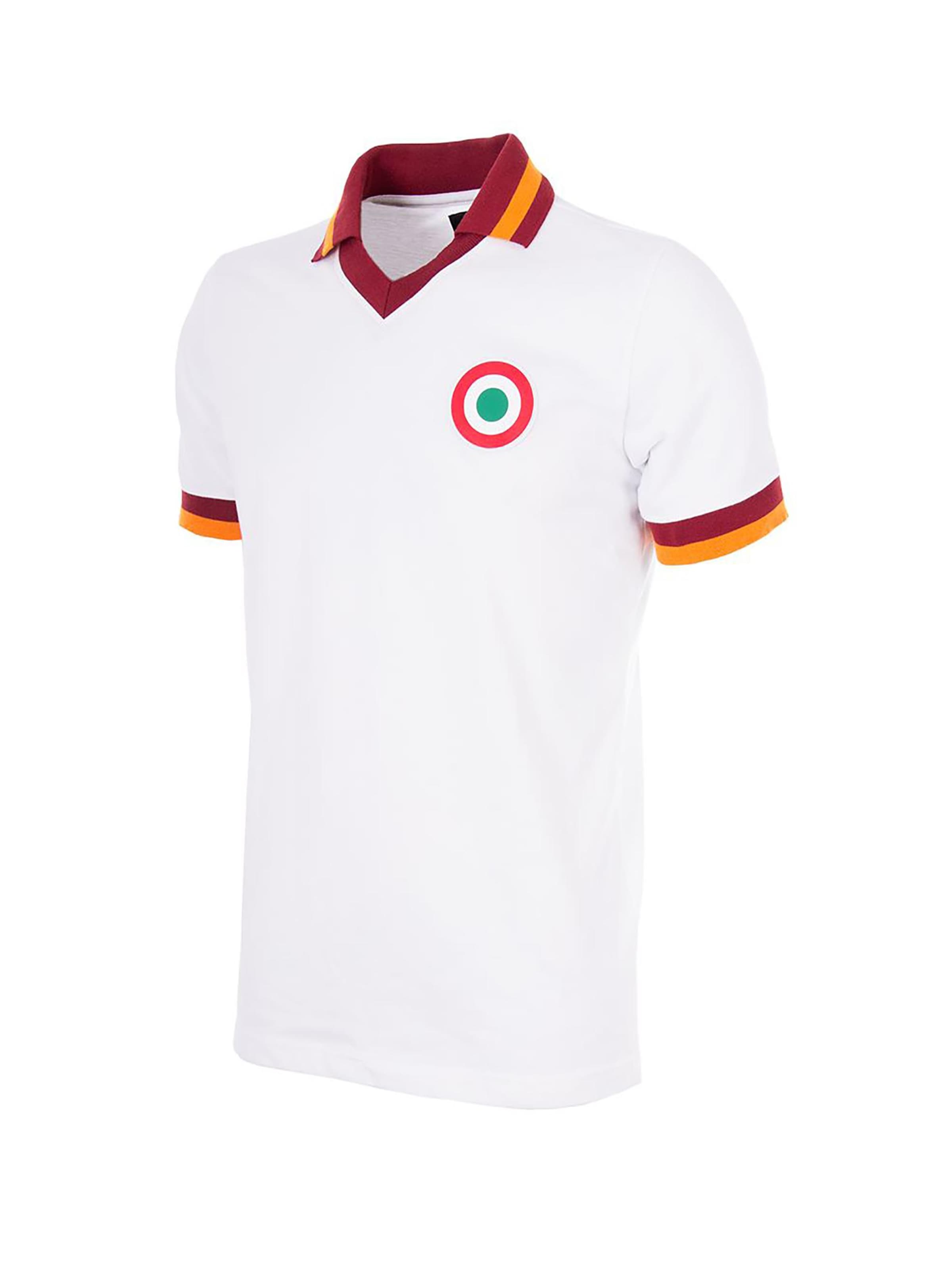 Copa Trikot 'Retro AS Roma 1980/81' in Weiß: Vorderseite