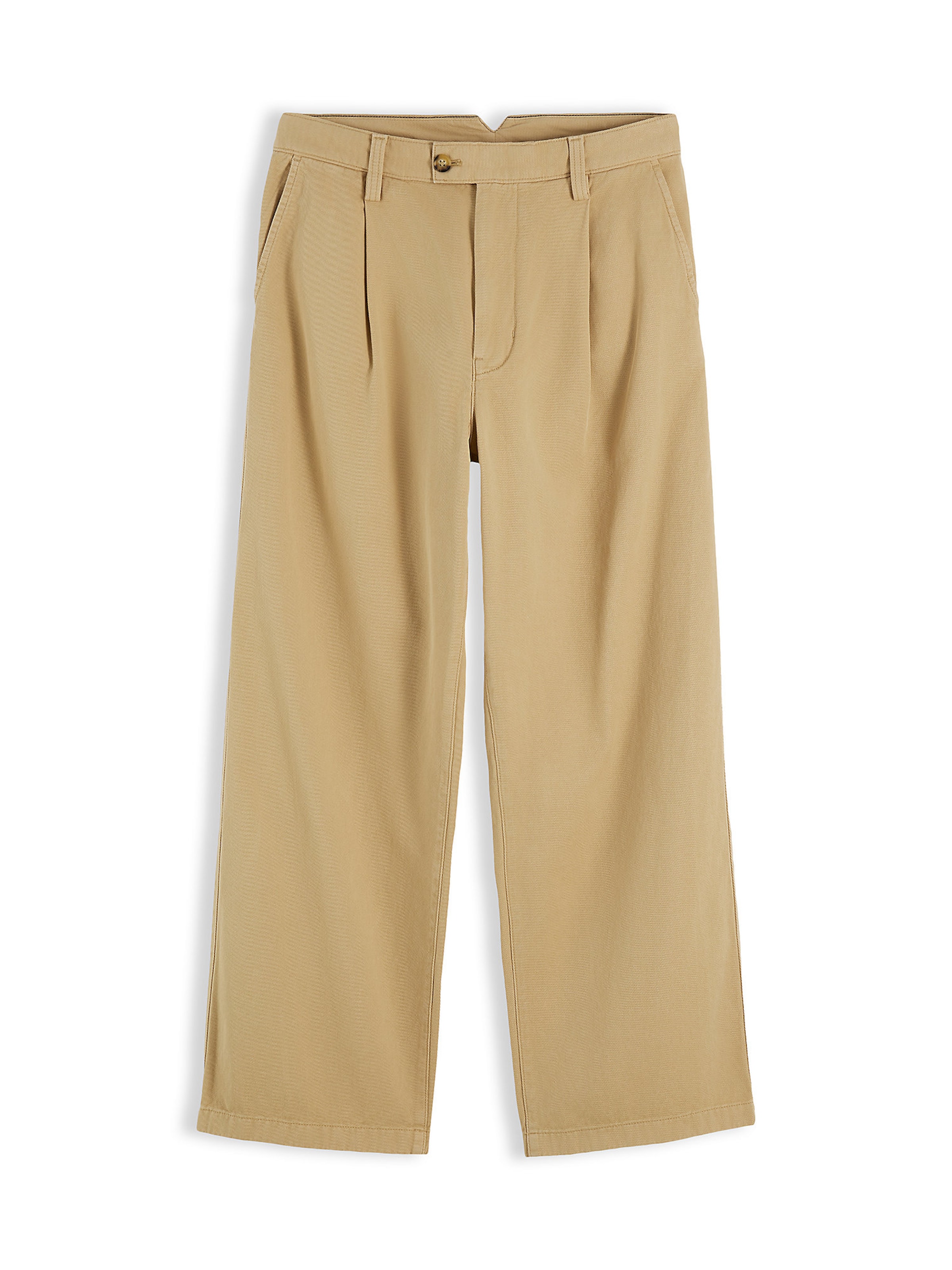 Tommy Jeans Flared Chino Pants 'Theo' in Beige: front