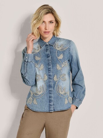 MADELEINE Blouse in Blue: front