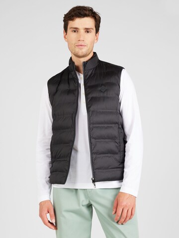 Gilet Hackett London en noir : devant