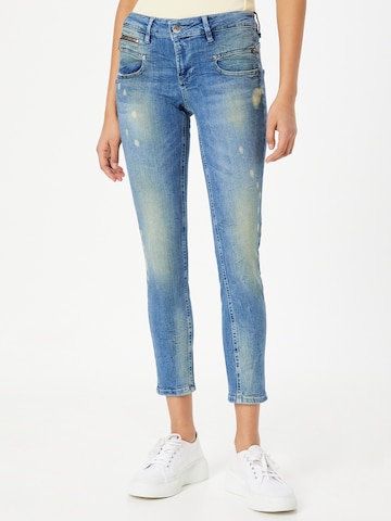 FREEMAN T. PORTER Skinny Jeans 'Alexa' in Blauw: voorkant