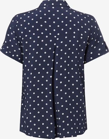 Franco Callegari Bluse ' Debby ' in Blau: Vorderseite