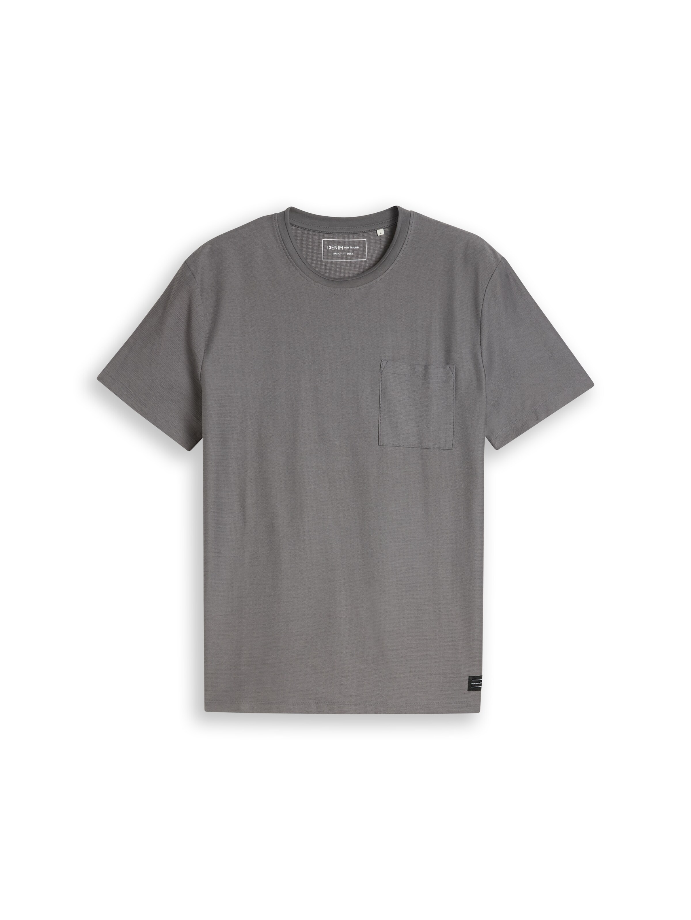 TOM TAILOR DENIM T-Shirt in Grau: Vorderseite