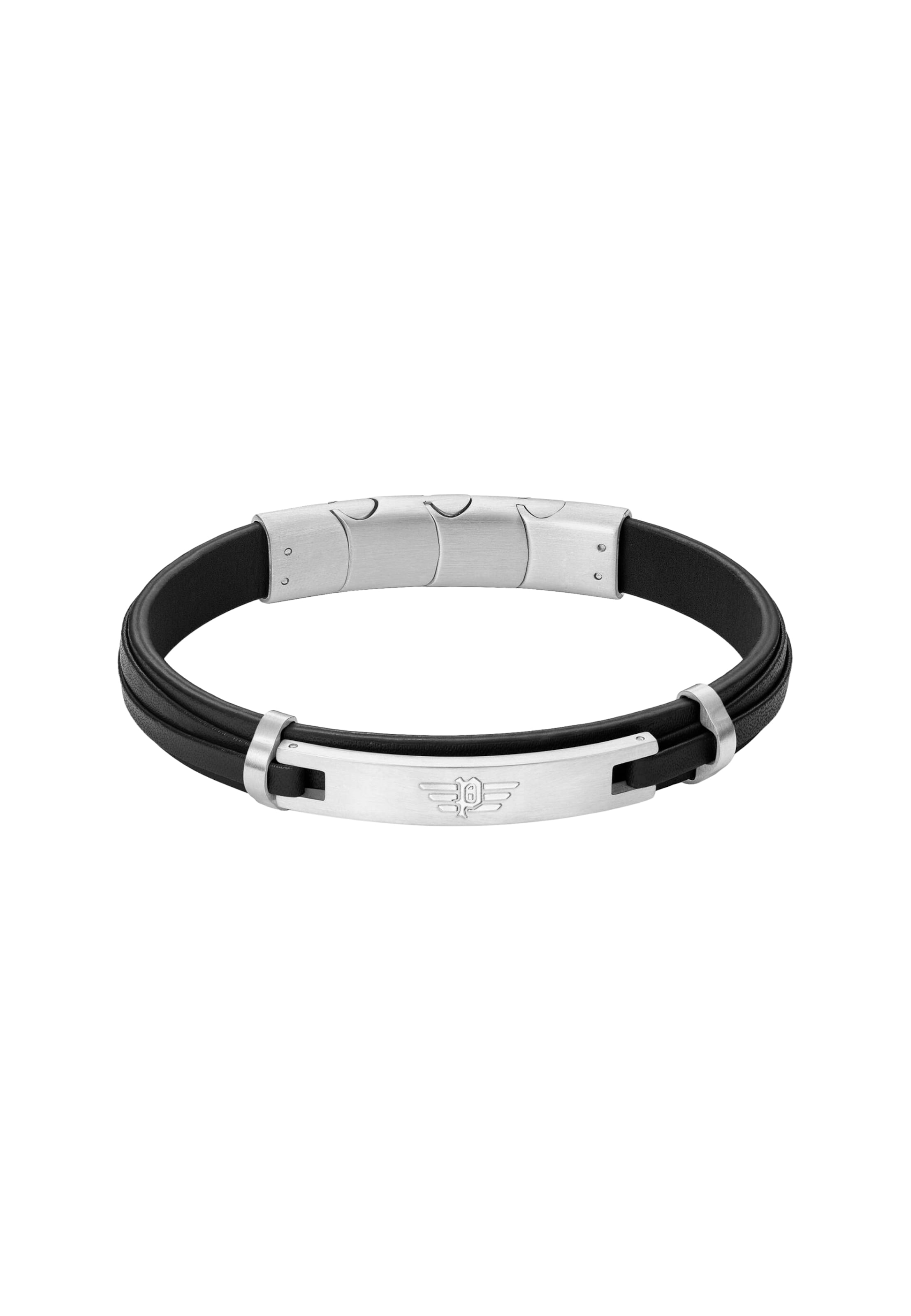 POLICE Bracelet 'Looper' in Black: front