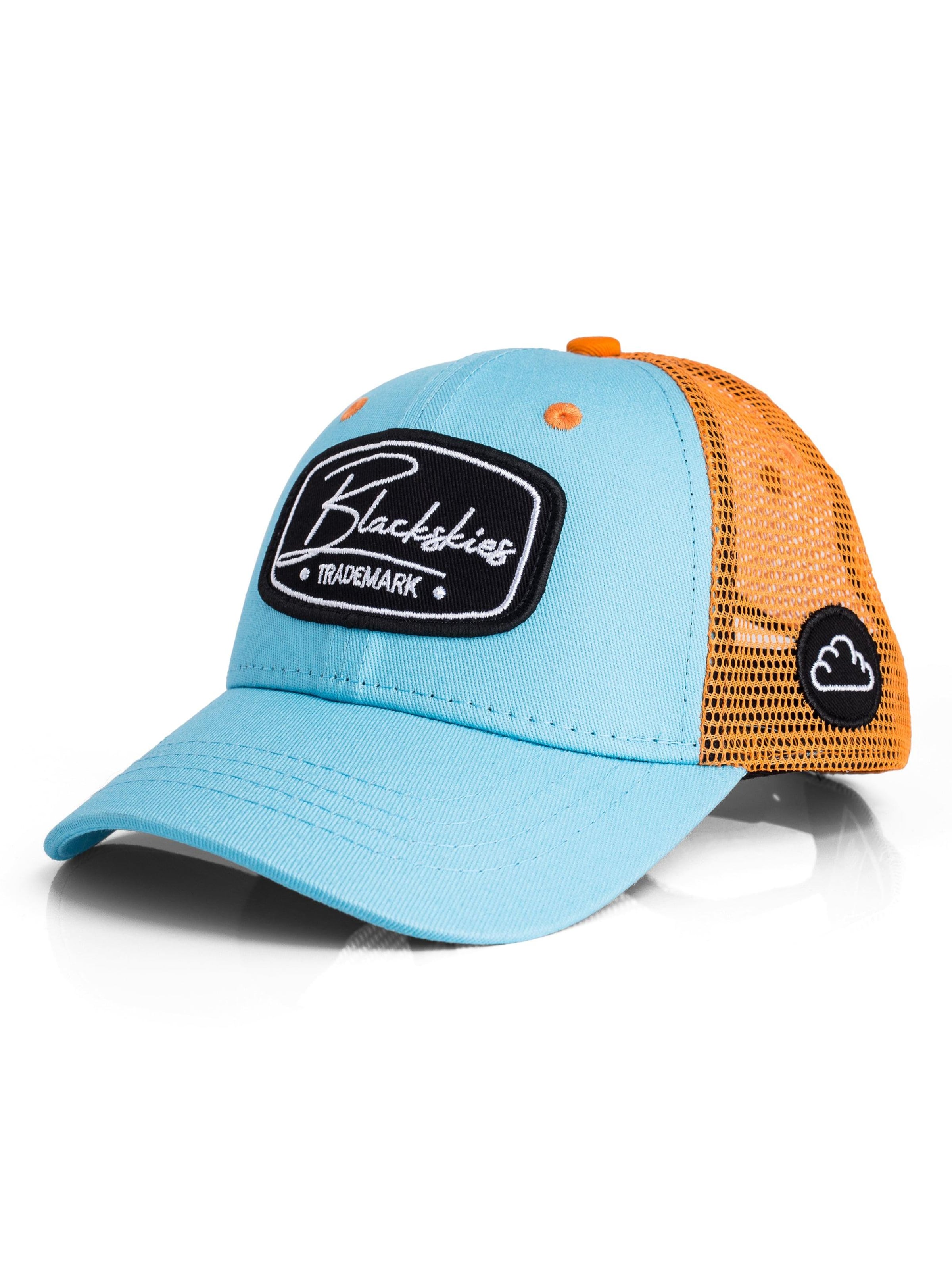Blackskies Cap 'Race Baseball Cap Kids Light Blue-Orange'‌‌‌‌‌‌‌ in Blau: Vorderseite