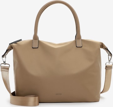 Cabas ' E&N Colombes RUE 09 ' Emily & Noah en beige : devant