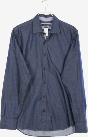 Marc O'Polo Button Up Shirt in L in Blue: front