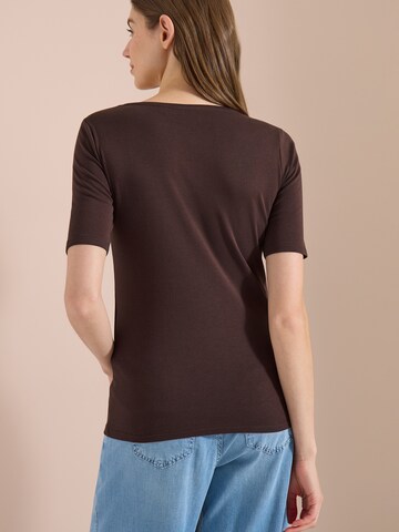 CECIL T-Shirt 'Lena' in Braun