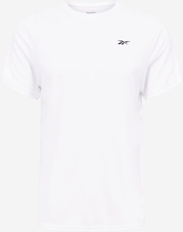 T-Shirt fonctionnel Reebok Sport en blanc : devant
