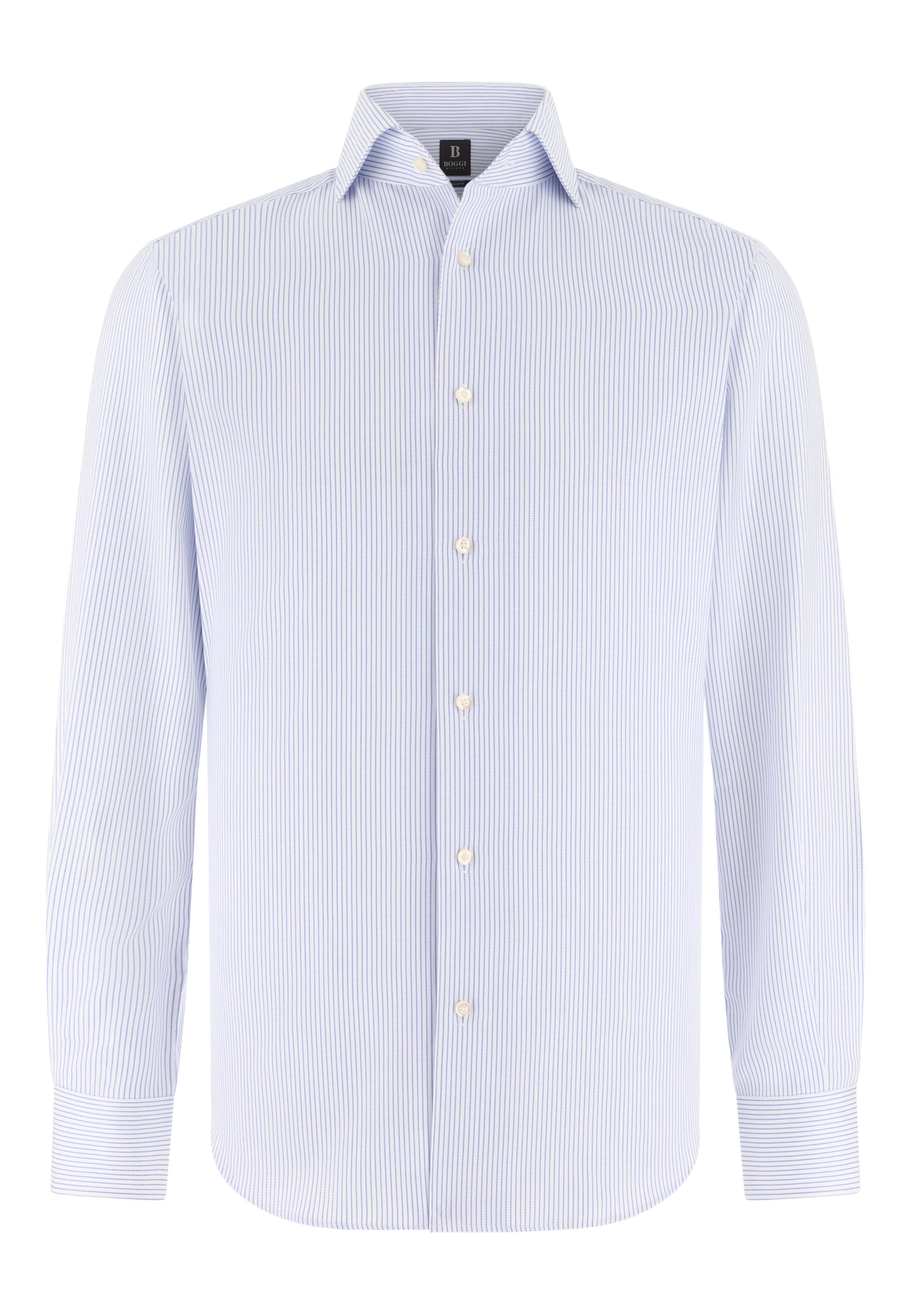Boggi Milano Traditional shirt in Blue: front