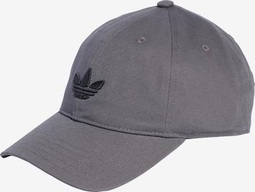 ADIDAS ORIGINALS Cap 'Adicolor Classic Trefoil' in Grey: front