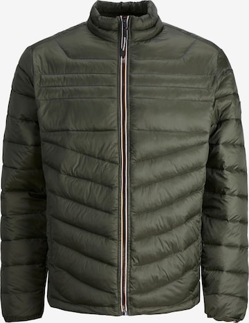 Veste mi-saison 'Hero' Jack & Jones Plus en vert : devant