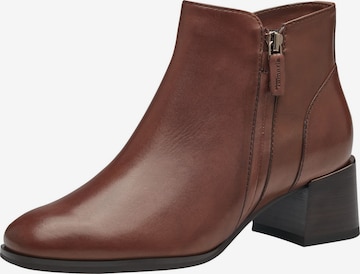 TAMARIS Booties in Brown: front