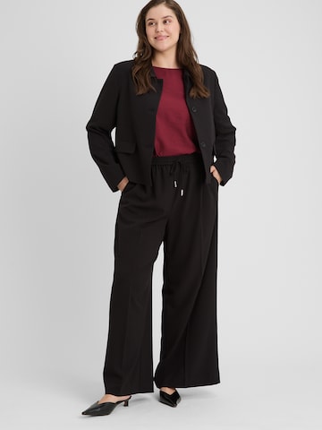 Guido Maria Kretschmer Curvy Wide Leg Suorat housut 'Betty' värissä musta