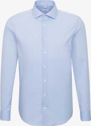 SEIDENSTICKER Zakelijk overhemd ' Slim ' in Blauw: voorkant