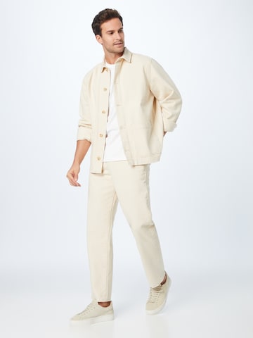 ABOUT YOU Limited Between-Season Jacket 'Oskar' in Beige