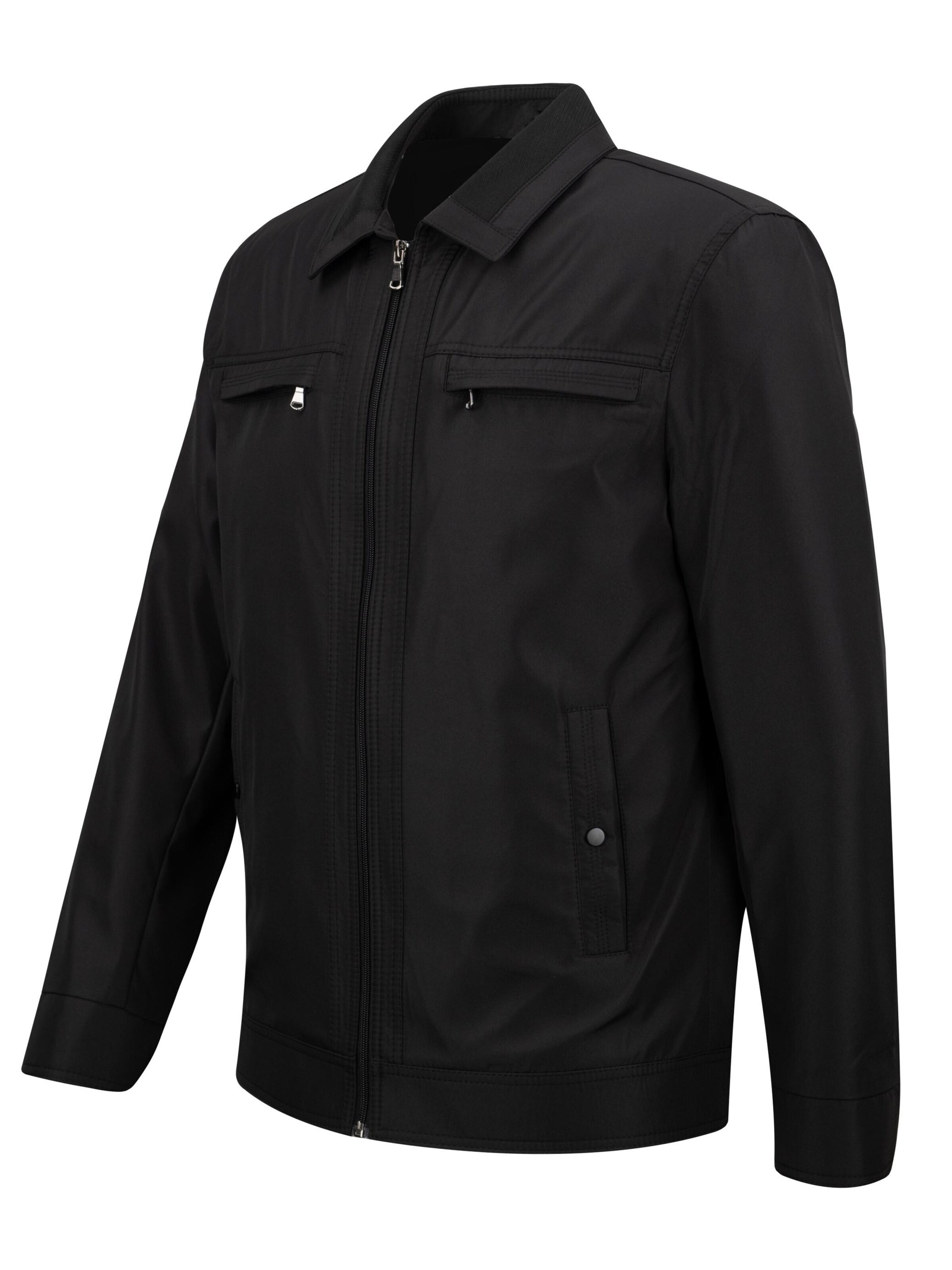 Cizgi Triko Übergangsjacke‌‌‌‌‌‌ in Schwarz
