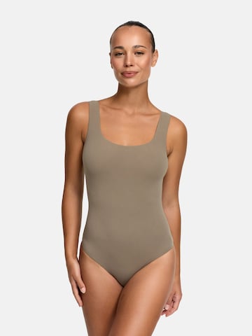 cfab (formerly creamy fabrics) Shapingbody 'Low Back - Body'‌‌‌‌‌‌‌‌‌‌ in Grau: Vorderseite